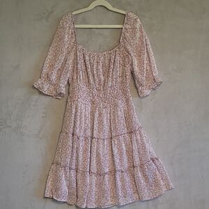 Trixxi Juniors Pink Floral Dress Size Small